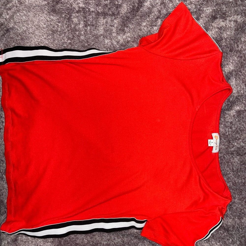 Red crop top